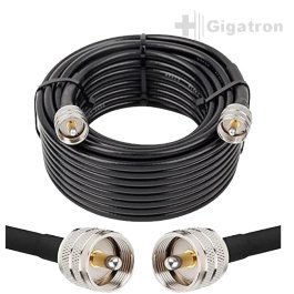 Câble coaxial RG8x avec connecteurs PL - 15 mètres