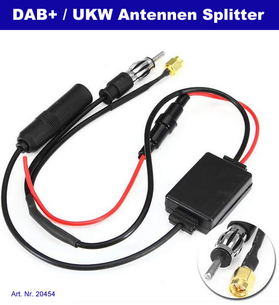 Récepteur Radio Dab + adaptateur DAB pour voiture, avec antenne