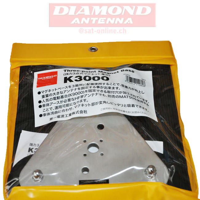 Tripple　Diamond　K-3000　Satonline　Magnetfuss　Funkantennen-Magnete