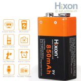 Hixon 9V Li-Ion Batterie 850mAh