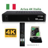 Récepteur combo Ariva 4K ITALIA+ Tivusat