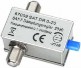 attenuatore Sat 0-20 dB con connettore F